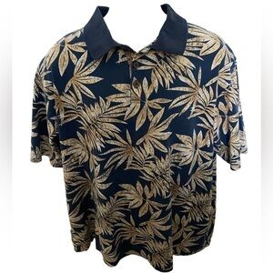 Cooke STREET Honolulu Hawaii Polo Collared Short Sleeve Shirt Men L Large